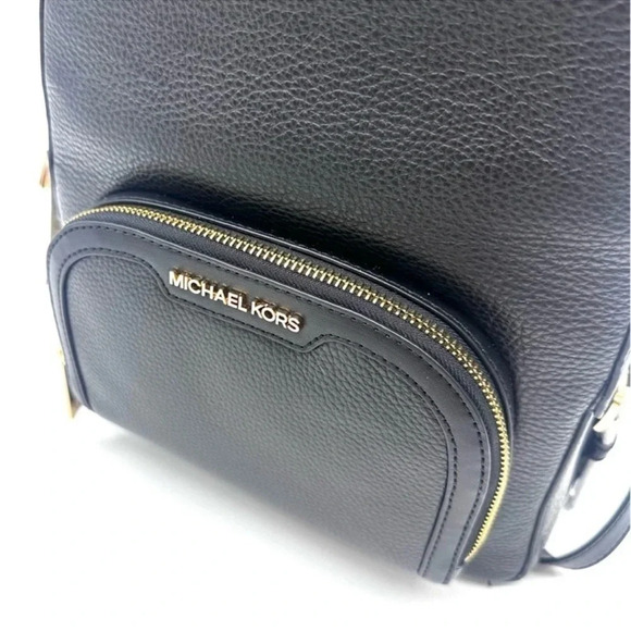 Michael Kors Medium Jaycee Backpack Black/Gold main image 9